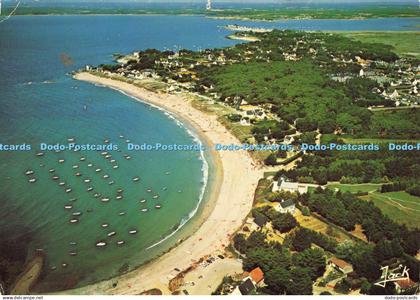 D144870 Couleurs de Bretagne. Quimiac Mesquer. Beach. Bay and Anseria woods. Jac