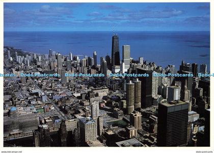 D162457 Chicago. View of Downtown Chicago. Illinois Distributing. Windy City Por