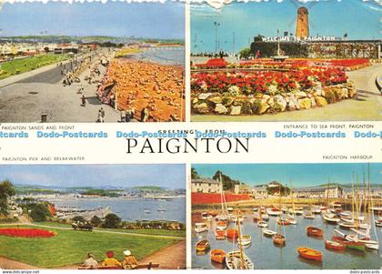 D169924 Greetings From Paignton. Paignton Harbour. Wholesale Stationers. Multi V