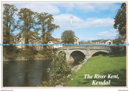 D176696 Kendal. The River Kent. Whiteholme