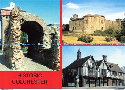 D178708 Historic Colchester. Balkerne Gate. c. 200 AD. Colchester Castle. Old Si