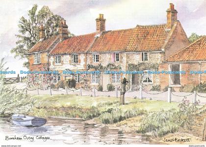 D179290 Norfolk. Burnham Overy Cottages. Norfolk Central Printers. Janet Beckett