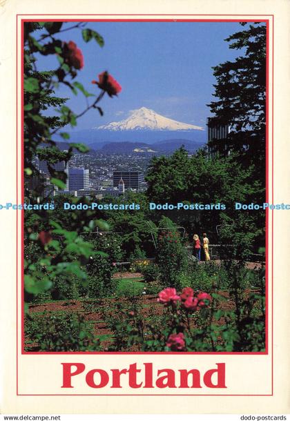 D186213 Portland. Oregon. Mount Hood and the Heart of Downtown Portland. Washing