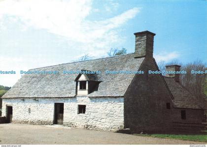 D189669 St. Fagans. Cilewent Farmhouse from Dyffryn Claerwen. Radnorshire in the