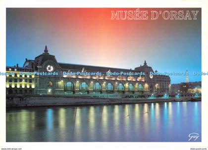 D190495 Musee d Orsay. La Seine et le Musee d Orsay vus de Nuit. Guy. Production