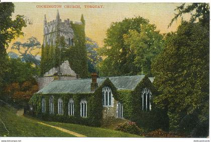 PC17152 Cockington Church. Torquay. Torquay series 1095. Royal. 1907