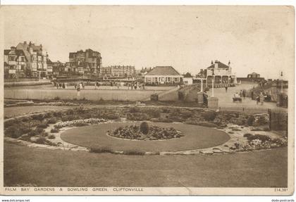 PC17330 Palm Bay Gardens and Bowling Green. Cliftonville. Paragon series. 1945