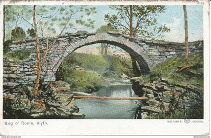 PC20204 Brig o Rome. Alyth. Reliable. 1904