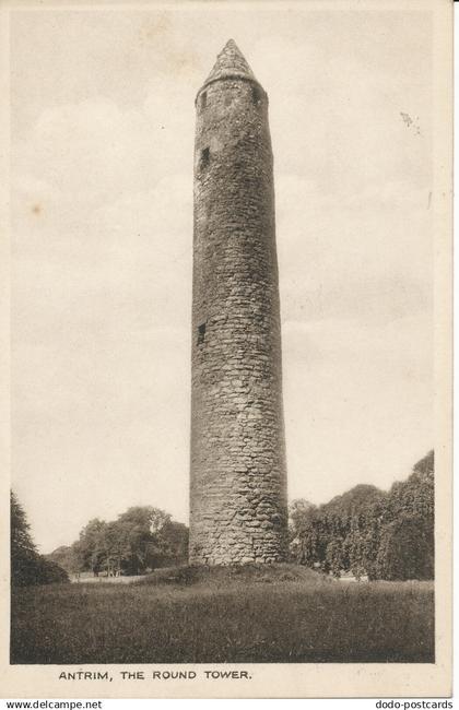 PC27606 Antrim. The Round Tower. E. Kelly