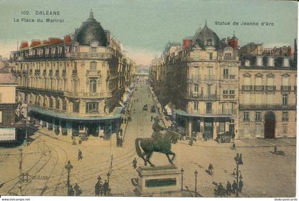 PC28172 Orleans. La Place du Martroi. L. Lenormand Orleans. No 102