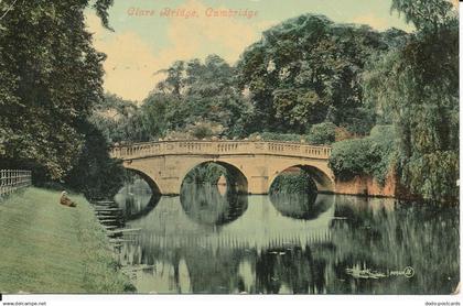 PC28891 Clare Bridge. Cambridge. Valentine. 1907