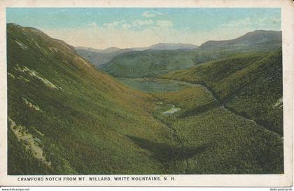 PC29874 Crawford Notch from Mt. Willard White Mountains. N. H. Atkinson. No 1777