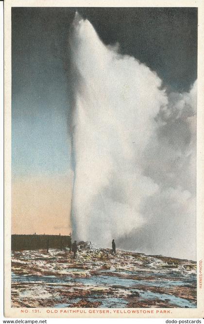 PC39244 Old Faithful Geyser. Yellowstone Park. Haynes. No 131