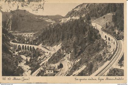 PC40220 Morez. Jura. Les Quatre Viaducs Ligne Morez Andelot. Photomecaniques. B.