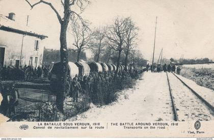 PC54696 The Battle Around Verdun. Transports on the Road. Le Deley