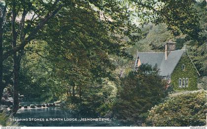 PC68165 Stepping Stones and North Lodge. Jesmond Dene. T. H. Dickinson. 1906