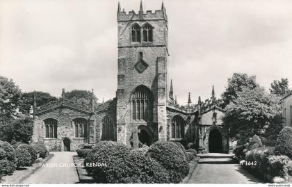 PC72674 Parish Church. Kendal. Valentine. RP