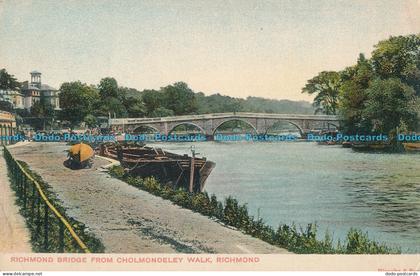 R000440 Richmond Bridge from Cholmondeley Walk. Richmond. Hiscoke