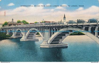 R007744 International Bridge from Nuevo Laredo. Mexico. To Laredo. Texas. 1946