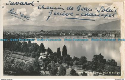 R011617 Vue de Geneva prise de Cologny. Georges Jaeger. 1930