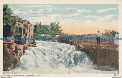 R012877 Rapids of Big Sioux. Sioux Falls. S. D. Valentine. 1917