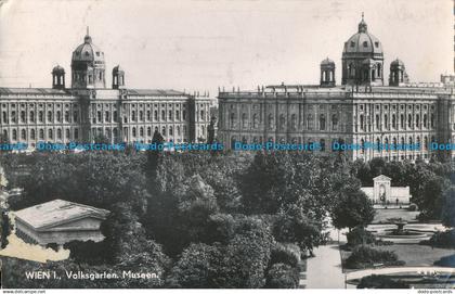 R017656 Wien I. Volksgarten. Museen. P. Ledermann. RP