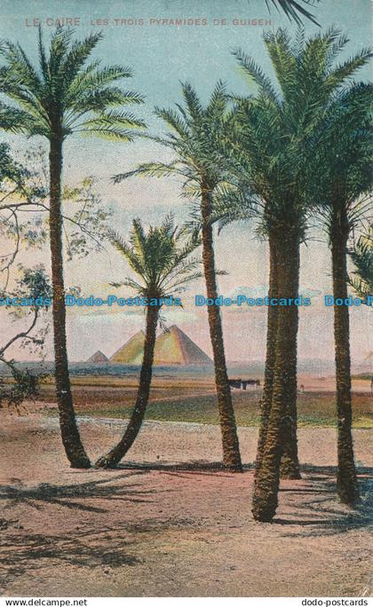 R017783 Le Caire. Les Trois Pyramides de Guiseh