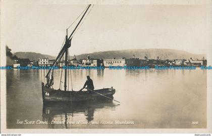 R018964 The Suez Canal. Distant View of Suez and Attaka Mountains