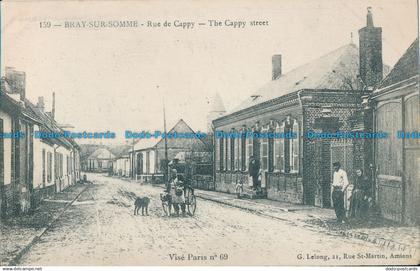 R023738 Bray sur Somme. Rue de Cappy. G. Lelong