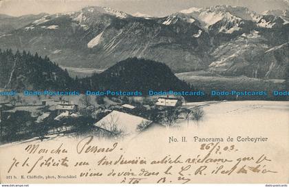 R027534 Panorama de Corbeyrier. E. Chiffelle. No II. 1903