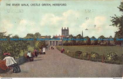 R040039 The River Walk. Castle Green. Hereford. Wilson and Phillips. 1913