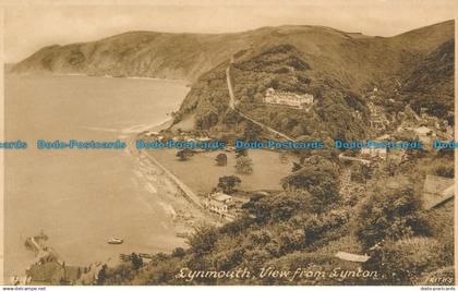 R044550 Lynmouth. View from Lynton. Frith