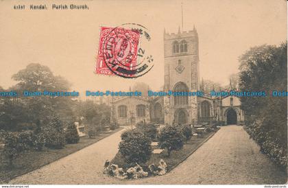 R048261 Kendal. Parish Church. Photochrom. 1912