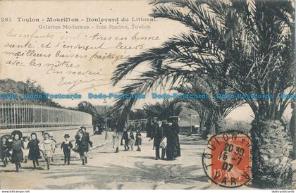 R049363 Toulon Mourillon. Boulevard du Littoral. Galeries Modernes. Rue Racine T