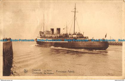 R052979 Ostende. la Malle. Princesse Astrid. A. Tempere. Nels