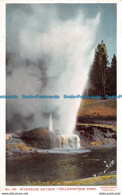 R054420 Riverside Geyser. Yellowstone Park. Haynes. No 123