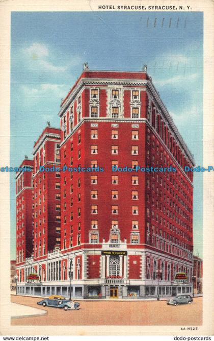 R054452 Hotel Syracuse. Syracuse. N. Y. WM. Jubb. 1934