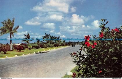 R055182 Nassau Highway to Airport. Bahamas. Mardon