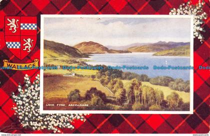 R058326 Loch Fyne. Argyllshire. Wallace. Art Colour. Valentine