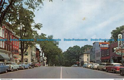 R073418 Albany Street and Business Section. Cazenovia. New York. 1970