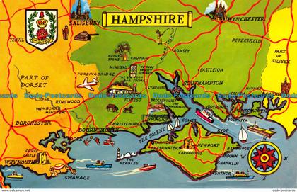 R074035 Hampshire. A Map. 1968