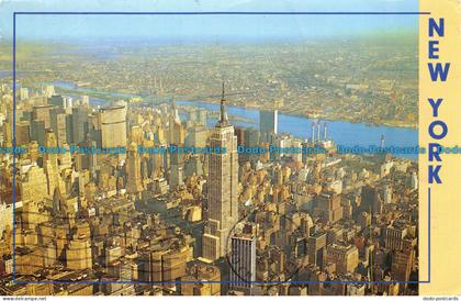 R082412 Airview of Midtown Manhattan. New York. 1990