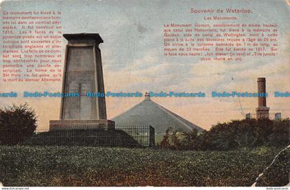 R087773 Souvenir de Waterloo. Les Monuments. Wlo. 22