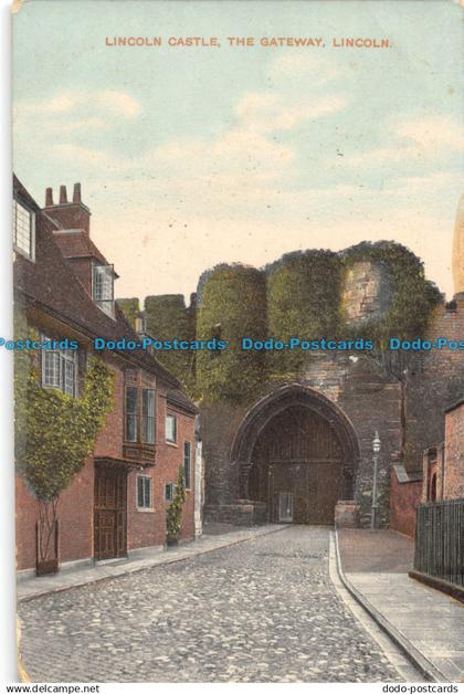 R094345 Lincoln Castle. The Gateway. Lincoln. The Star. 1910