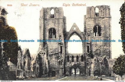 R126825 West Towers. Elgin Cathedral. No 8535