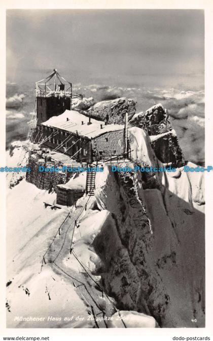 R129744 Munchener Haus auf der Zugspitze. Albert Link. RP