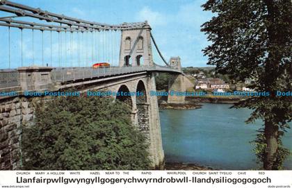 R137214 Menai Suspension Bridge. Anglesey. Dennis