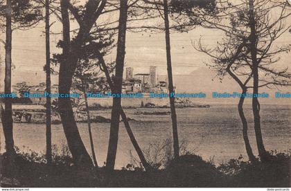 R149844 Antibes. La Vieille Ville a Travers les Pins. 1924