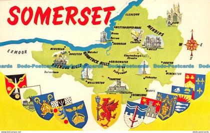 R153701 Somerset. Map