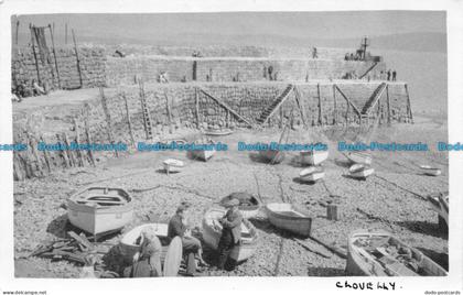 R155129 Clovelly. Fisher Mens and Boats. 1955